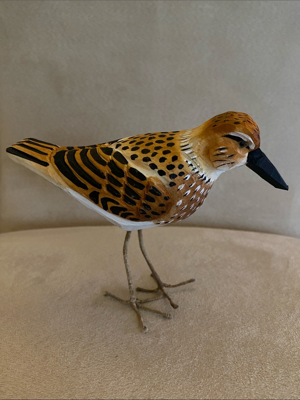 Hand Carved Sandpiper Shorebird